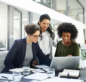 professional diverse women