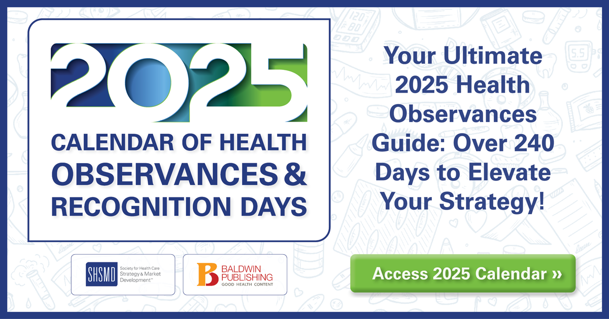 2025 Calendar of Health Observances | SHSMD